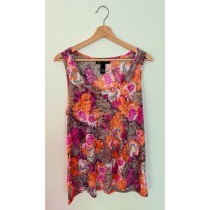 INC Multicolored Rhinestone Tank XL